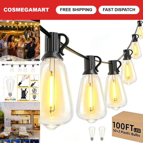 100ft outdoor string lights - 100ft,