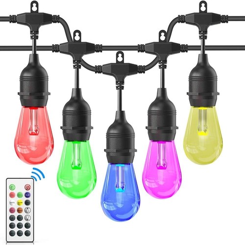 48ft string lights rgb cafe - string,