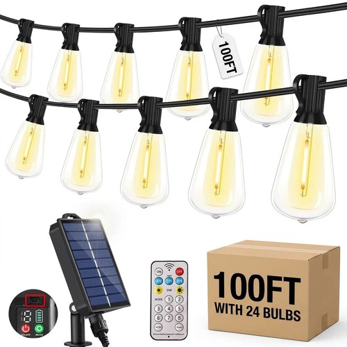 Solar powered led string - powered,