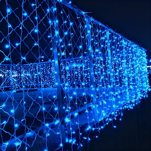 800 led net curtain - mesh, fairy
