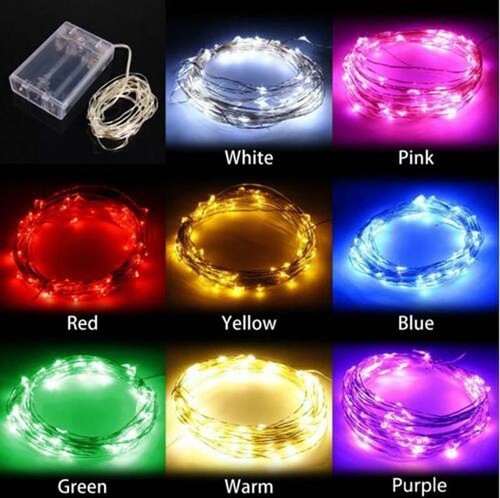 Battery led 10ft - led, 10ft/15ft/or