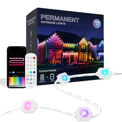 100ft permanent outdoor - permanent, lights