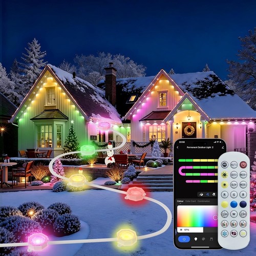 100ft permanent outdoor lights - 100ft,